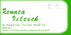 renata vilcsek business card